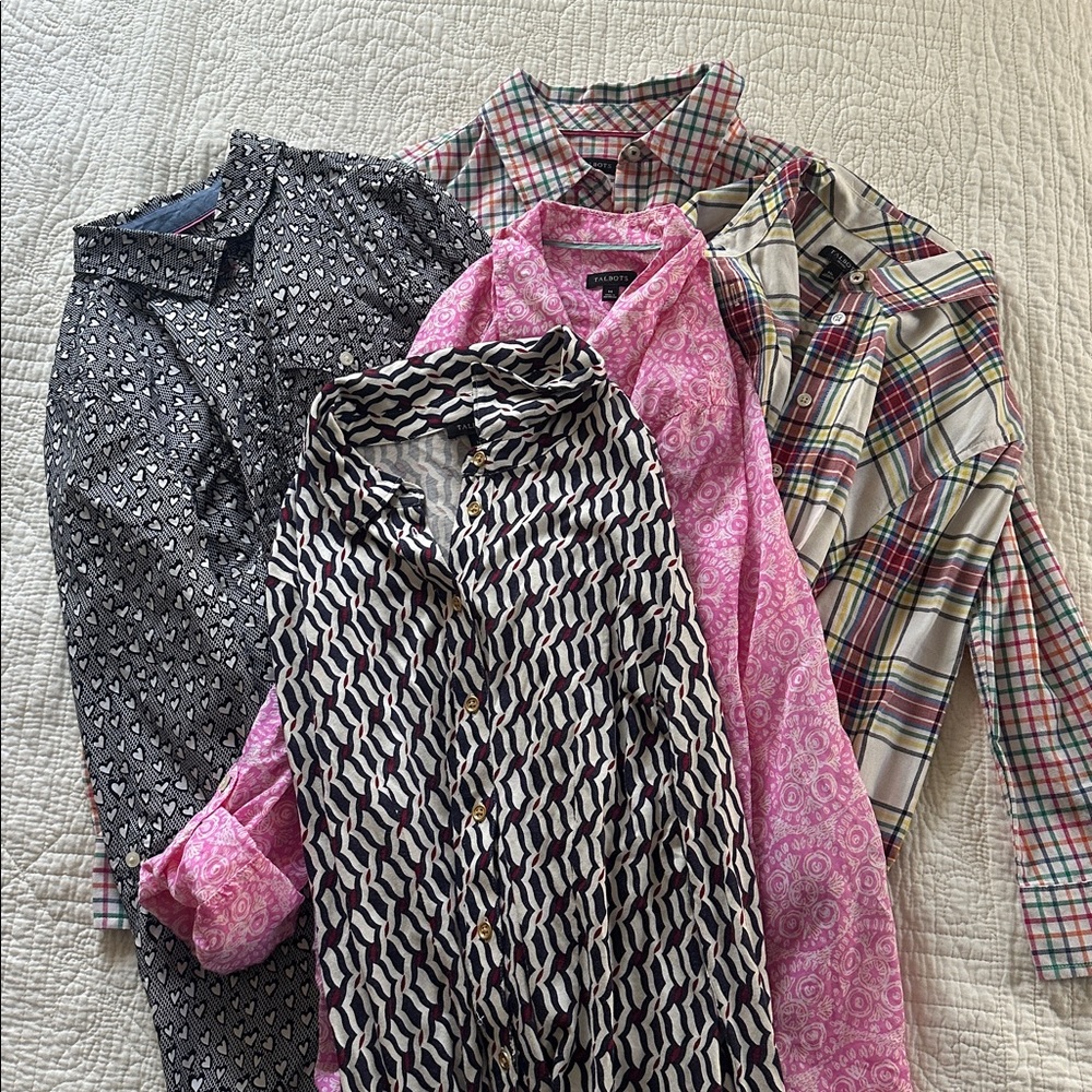 Talbots Bundle Of 5 Medium Button Downs - image 1